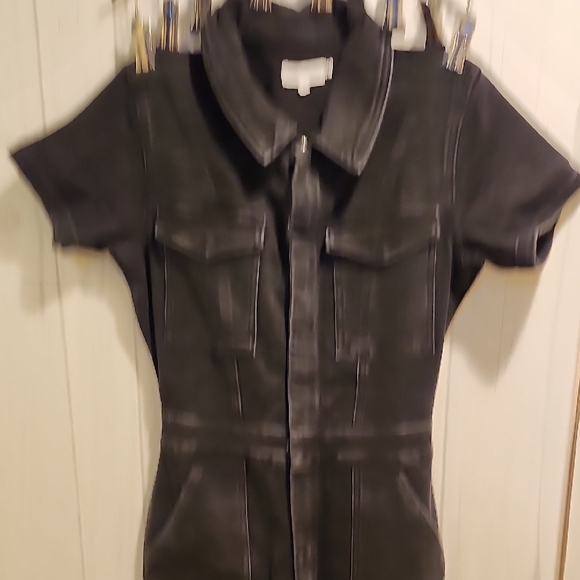 Good American Charcoal Denim Jacket - Picture 4 of 13